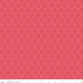 Awakening Trellis Cayenne by Riley Blake - tone-on-tone geometric trellis pattern on cayenne red cotton fabric