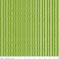 Awakening Scallops Kiwi by Riley Blake - scalloped stripe pattern in light and dark kiwi green with white accents cotton fabric