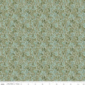 Worth Repeating Leaves Laurel by Riley Blake - dense toss of forest green olive and sage leaf sprigs on laurel green cotton fabric