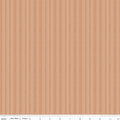Worth Repeating Stripes Fresco by Riley Blake - tonal terracotta dash-lined herringbone stripes on peachy fresco cotton fabric