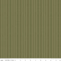 Worth Repeating Stripes Green by Riley Blake - tonal dash-lined herringbone stripes on olive green cotton fabric