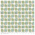 Liberty Gifts from the Garden Orchard Delights C - fruit tree grid print cotton fabric yardage view