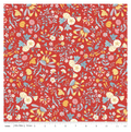 Liberty Everlasting Wildflower Field B - red floral cotton fabric
