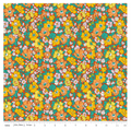Liberty Everlasting Cosmos Song B - bold floral cotton fabric yardage view