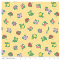 Liberty Gifts from the Garden Polka Fruit A - yellow polka dot fruit cotton fabric yardage view